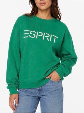 Esprit Emerald Green Logo Sweatshirt from COSTCO